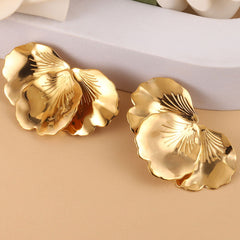 Wholesale 1 Pair French Style Butterfly 304 Stainless Steel 14K Gold Plated Ear Studs - coojewelry