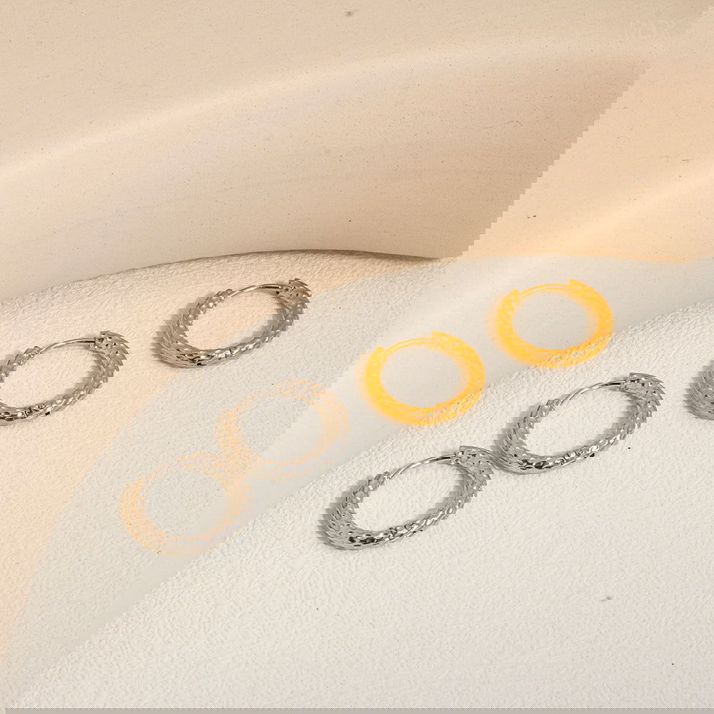 Wholesale 1 Pair IG Style Simple Style Commute Circle 304 Stainless Steel Earrings - coojewelry