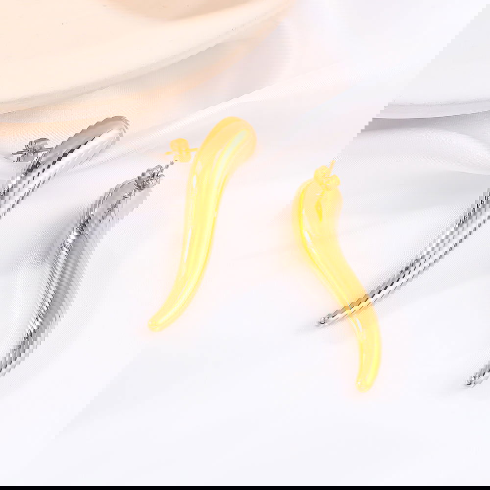 Wholesale 1 Pair Simple Classic Style Solid Color Polishing Plating 304 Stainless Steel 18K Gold Plated Ear Studs - coojewelry