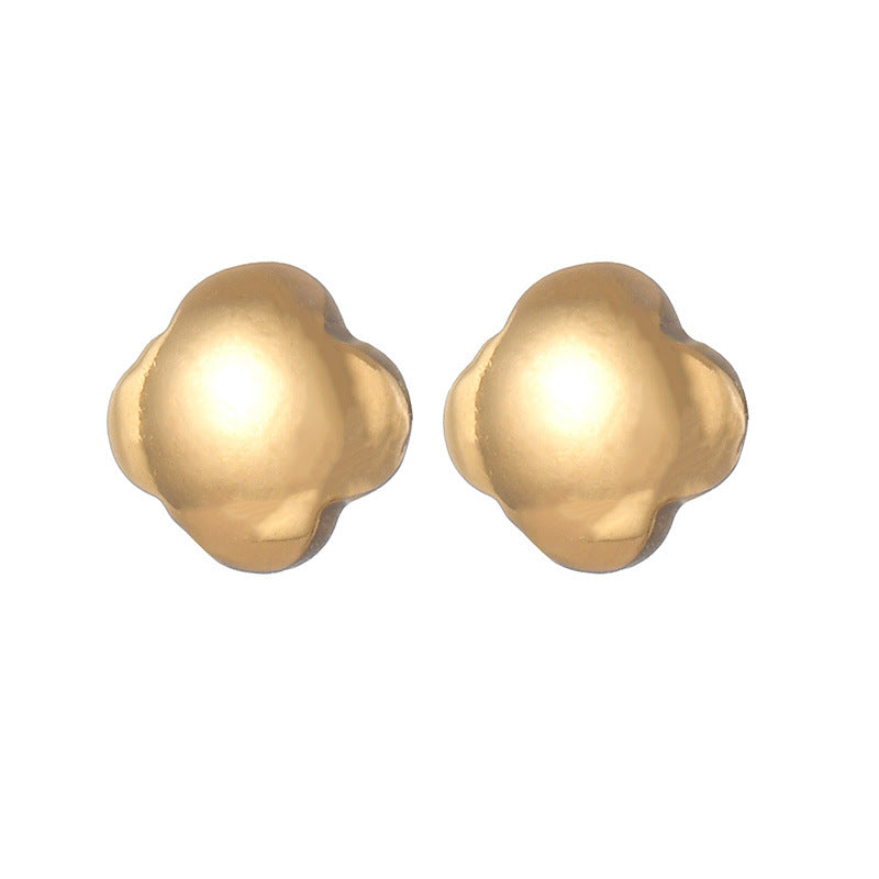 Wholesale 1 Pair Simple Style Flower Inlay 304 Stainless Steel Rhinestones Ear Studs - coojewelry