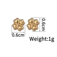 Wholesale 1 Pair Simple Style Flower Inlay 304 Stainless Steel Rhinestones Ear Studs - coojewelry