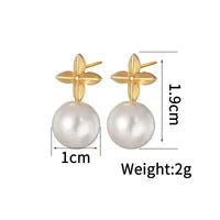 Wholesale 1 Pair Simple Style Flower Inlay 304 Stainless Steel Rhinestones Ear Studs - coojewelry