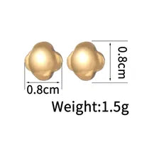 Wholesale 1 Pair Simple Style Flower Inlay 304 Stainless Steel Rhinestones Ear Studs - coojewelry
