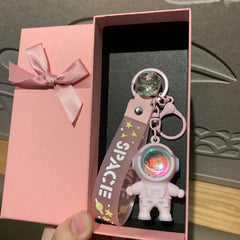 Wholesale 1 Piece Cute Astronaut PVC Unisex Bag Pendant Keychain - coojewelry