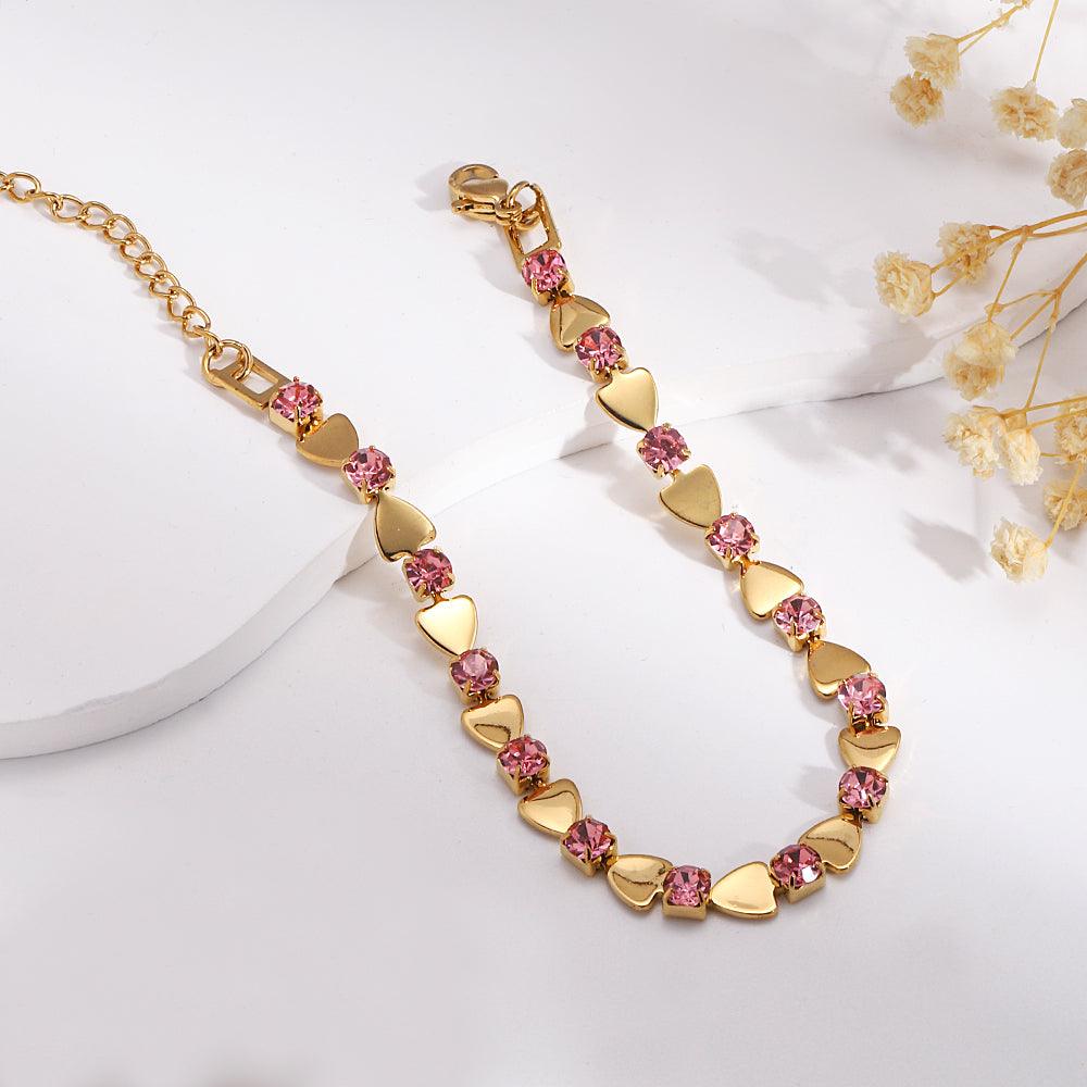 Wholesale 201 Stainless Steel 18K Gold Plated Casual Simple Style Geometric Bracelets - coojewelry