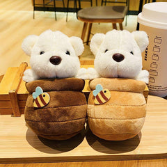 Wholesale Cartoon Style Color Block Alloy Cloth Women's Keychain - coojewelry