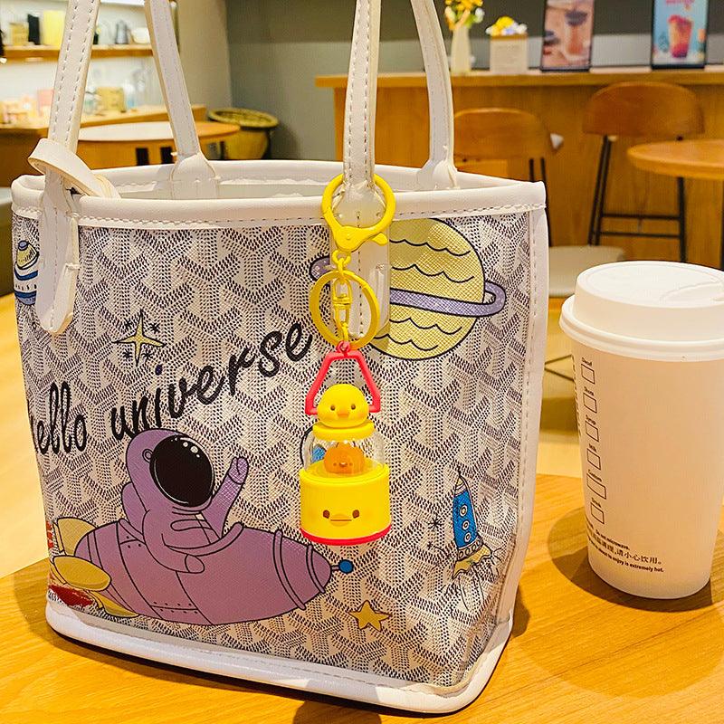 Wholesale Cartoon Style Cute Animal Acrylic Women's Bag Pendant Keychain - coojewelry