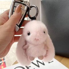 Wholesale Cartoon Style Cute Rabbit Plush Bag Pendant Keychain - coojewelry