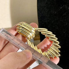 Wholesale Casual Exaggerated Geometric Plating Alloy Drop Earrings - coojewelry