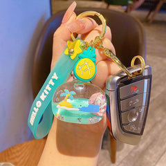 Wholesale Cute Cartoon Character PVC Acrylic Alloy Printing Bag Pendant Keychain - coojewelry
