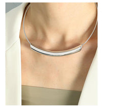 Wholesale Elegant Glam Retro Circle Titanium Steel Plating 18K Gold Plated Choker - coojewelry