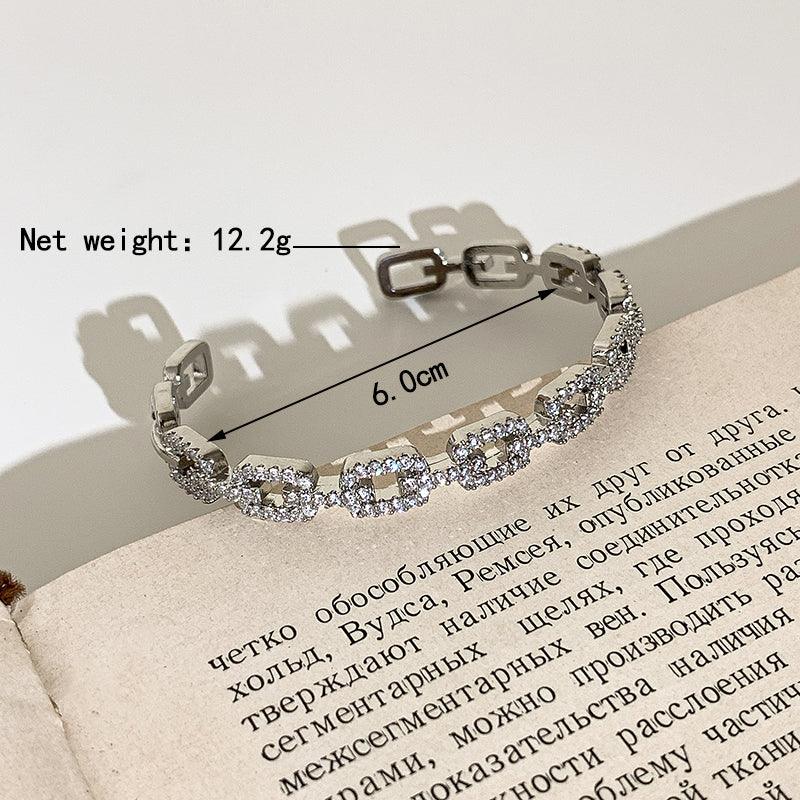 Wholesale Glam Luxurious Solid Color Brass Plating Zircon Inlay 18K Gold and Silver Plated - coojewelry