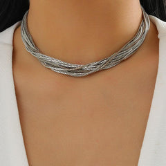 Wholesale Jewelry Elegant Simple Style Geometric Iron Plating Necklace - coojewelry
