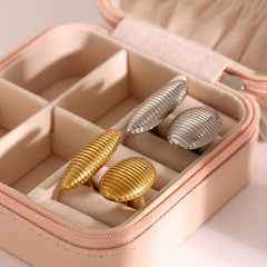 Wholesale Jewelry Simple Classic Style Solid Color Stainless Steel Rings - coojewelry