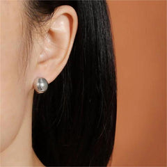 Wholesale Modern Simple Style Circle Polishing Plating 304 Stainless Steel 18K Gold Plated Earrings for Women - coojewelry