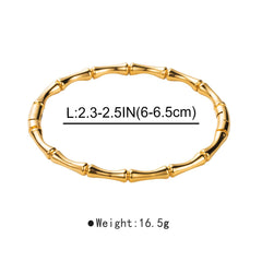 Wholesale Modern Style Color Block Enamel Bangle Stainless Steel - coojewelry