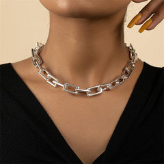 Wholesale Punk Solid Color Alloy Plating Women's Necklace - coojewelry