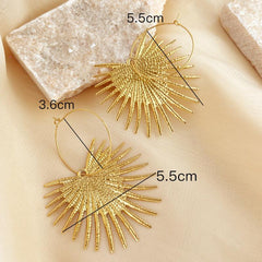 Wholesale Simple Classic Style Solid Color 304 Stainless Steel Plating Drop Earrings for Women - coojewelry