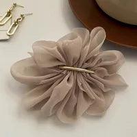 Wholesale Simple Style Commute Flower Silk Yarn Hair Clip - coojewelry