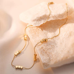 Wholesale Simple Style Commute Geometric Titanium Steel Plating 18K Gold Plated Necklace - coojewelry