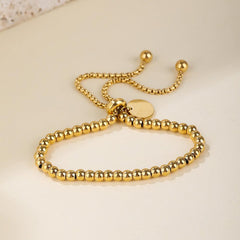 Wholesale Simple Style Geometric Bracelet Stainless Steel Titanium Steel Plating 18K Gold Plated - coojewelry
