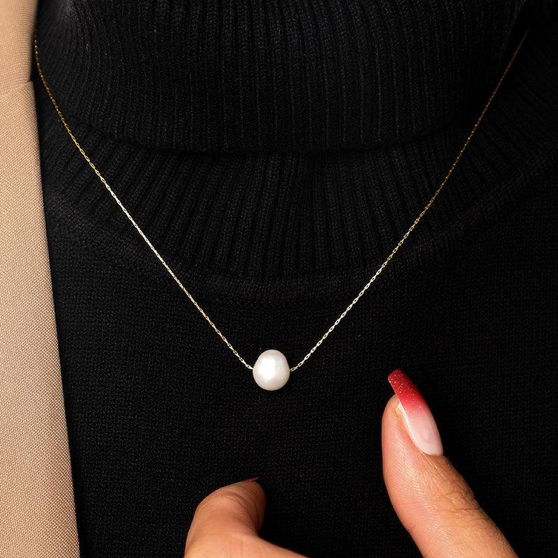 Wholesale Simple Style Shiny Solid Color Stainless Steel Polishing Plating 18K Gold Plated Pendant Necklace - coojewelry