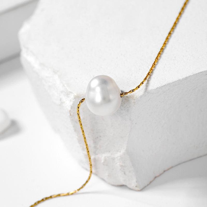 Wholesale Simple Style Shiny Solid Color Stainless Steel Polishing Plating 18K Gold Plated Pendant Necklace - coojewelry