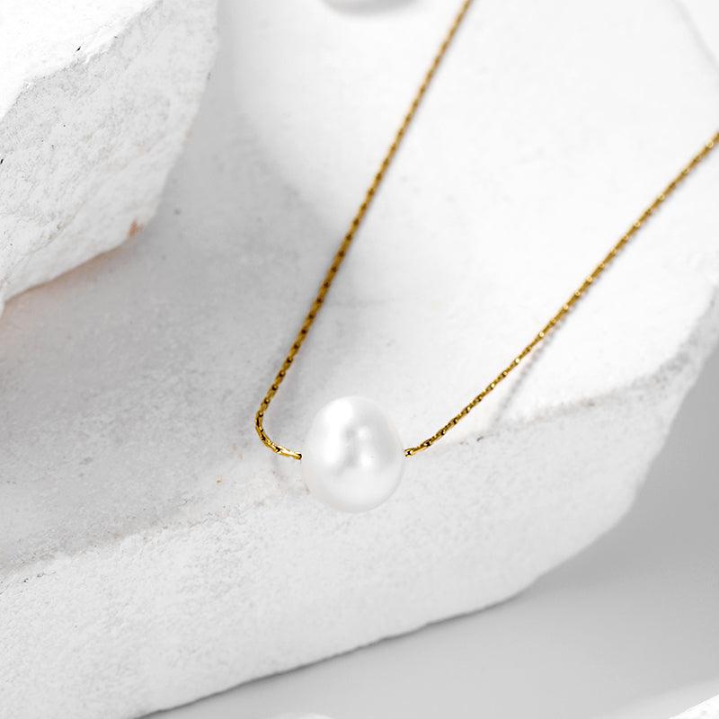 Wholesale Simple Style Shiny Solid Color Stainless Steel Polishing Plating 18K Gold Plated Pendant Necklace - coojewelry