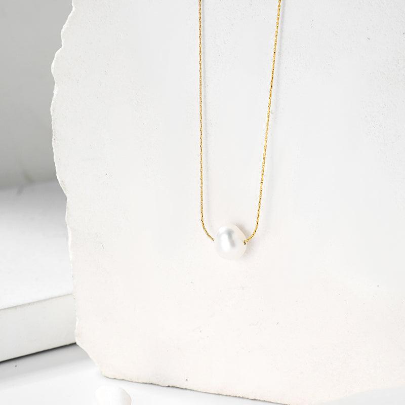 Wholesale Simple Style Shiny Solid Color Stainless Steel Polishing Plating 18K Gold Plated Pendant Necklace - coojewelry