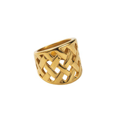 Wholesale Simple Style Solid Color Stainless Steel Open Rings - coojewelry