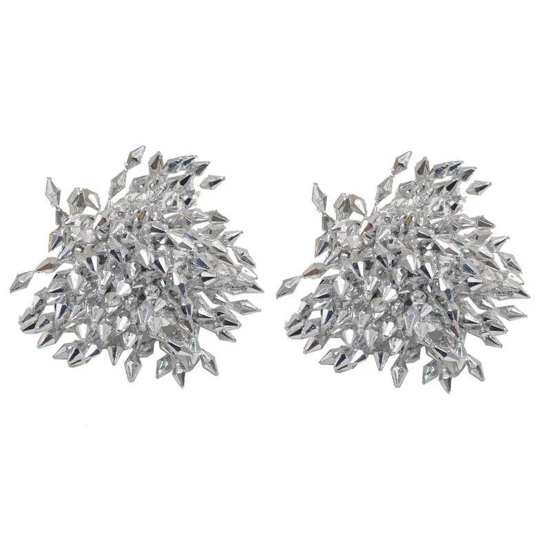 Wholesale Streetwear Solid Color Metal Ear Studs - coojewelry