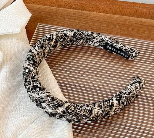 Wholesale Vintage Style Color Block Cloth Hair Band - coojewelry