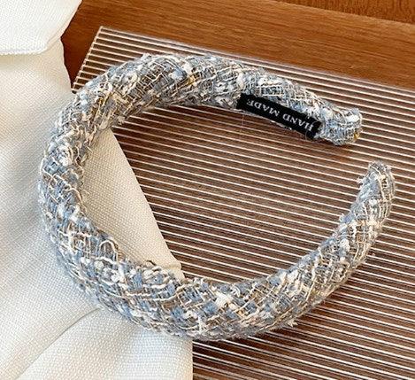 Wholesale Vintage Style Color Block Cloth Hair Band - coojewelry