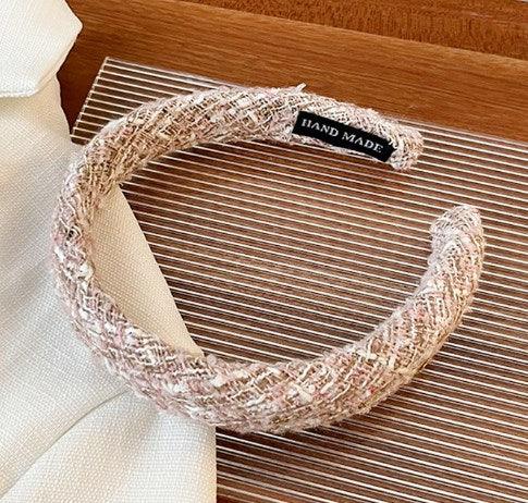 Wholesale Vintage Style Color Block Cloth Hair Band - coojewelry