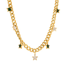 Wholesale Vintage Style Star Plating Alloy Women's Necklace - coojewelry
