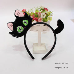 Wholesale Women's Casual Cute Cat Flannel Hair Band - coojewelry