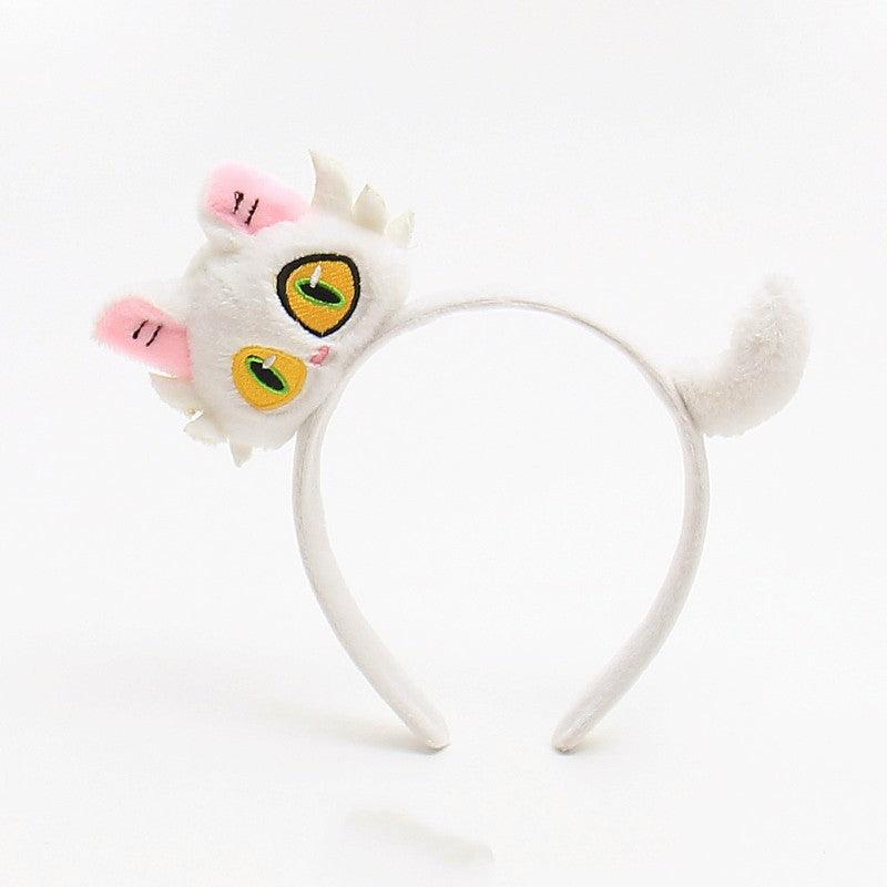 Wholesale Women's Casual Cute Cat Flannel Hair Band - coojewelry