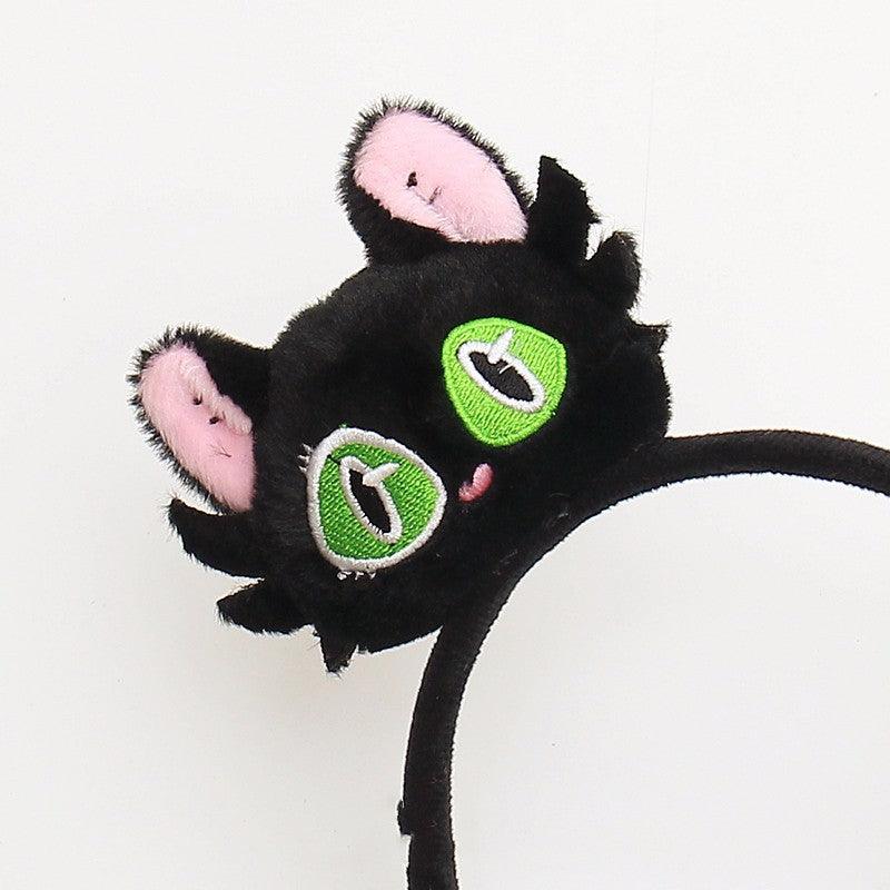 Wholesale Women's Casual Cute Cat Flannel Hair Band - coojewelry