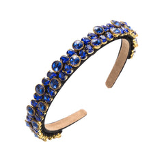Wholesale Women's Retro Baroque Style Geometric Alloy Cloth Inlay Rhinestones Hair Band - coojewelry