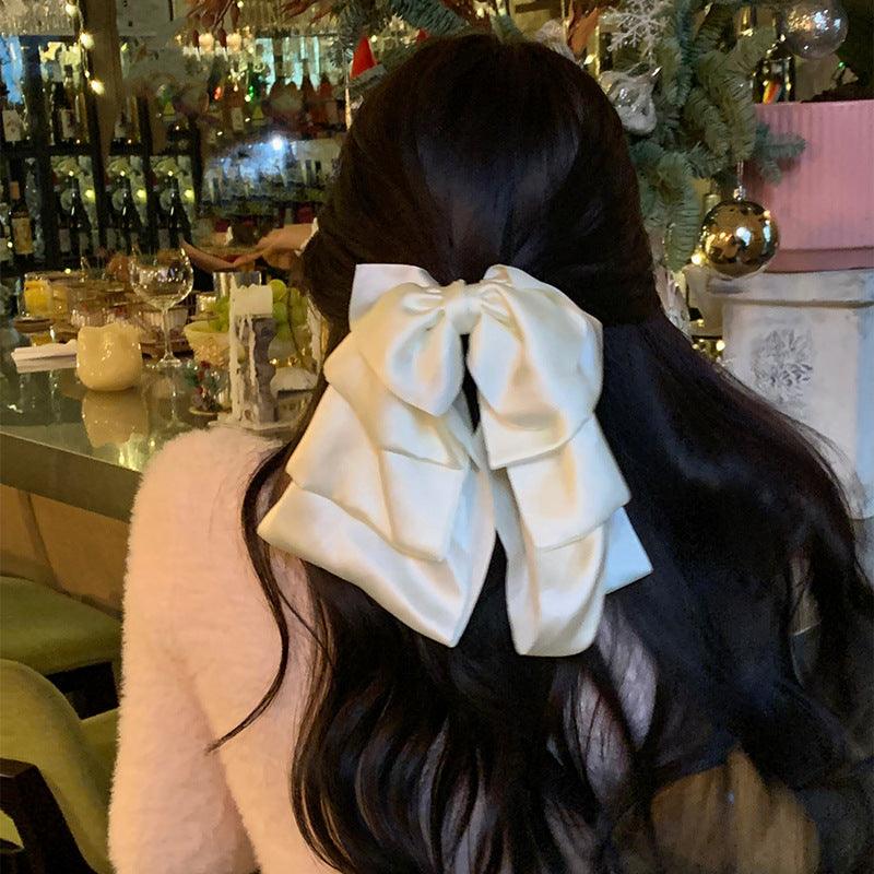 Wholesale Women's Sweet Simple Style Bow Knot Cloth Hair Clip Hair Claws - coojewelry