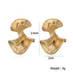wholesale Retro Simple Classic Solid Color 304 Stainless Steel Ear Studs - coojewelry